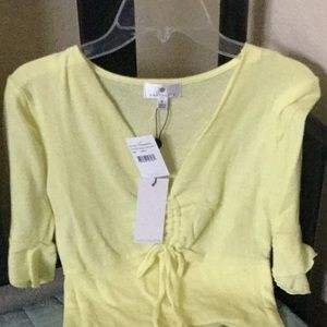 Short yellow shirt